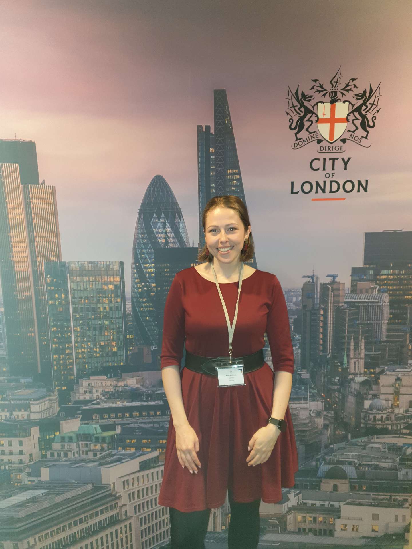 Anna Carina Berkman, founder of Markitect, at a City of London event